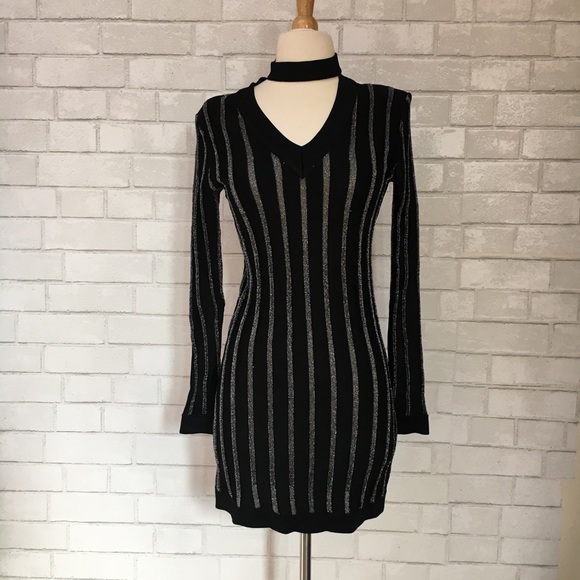 NBD Dresses & Skirts - X by NBD Long Sleeve Choker Dress